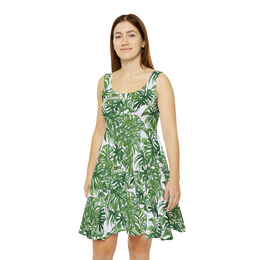 Skater Dress - Banana Leaf