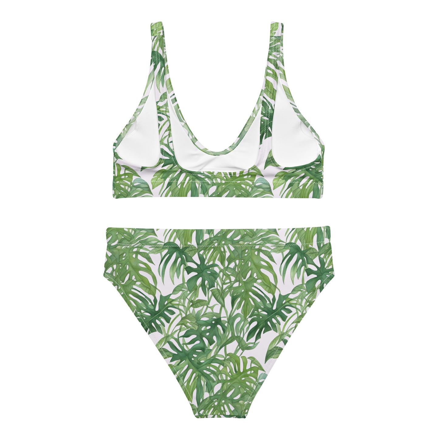 High-Waisted Bikini - Banana Leaf