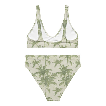 High-Waisted Bikini - Palm Dreams