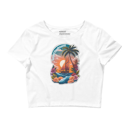 Crop Baby Tee - Sunset Sail