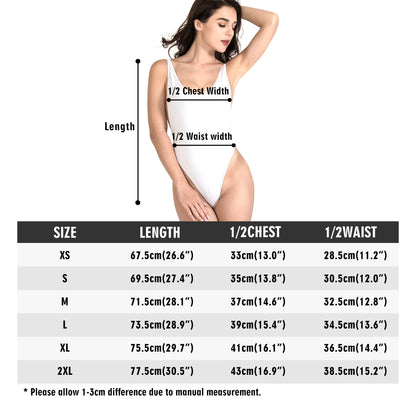 One-Piece High Cut Swimsuit - Hibis-Kiss